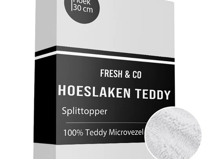 Splittopper Hoeslaken - Teddy