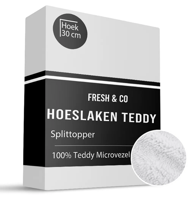 Splittopper Hoeslaken - Teddy