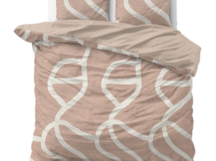 Dekbedovertrek Katoen - Clay Contours