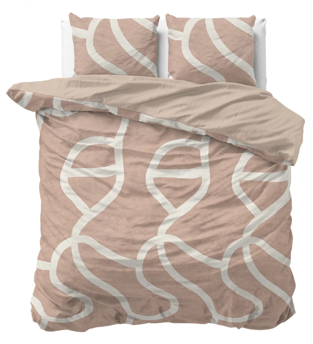 Dekbedovertrek Katoen - Clay Contours