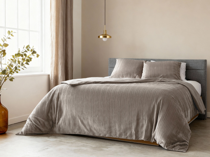 Dekbedovertrek Velvet Lining - Grijs