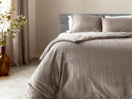 Dekbedovertrek Velvet Lining - Grijs