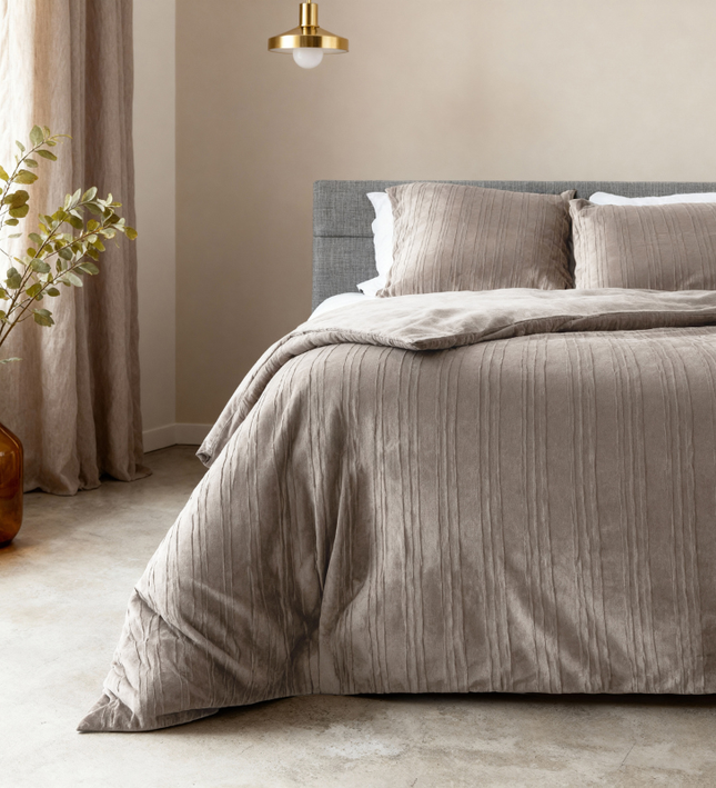 Dekbedovertrek Velvet Lining - Grijs
