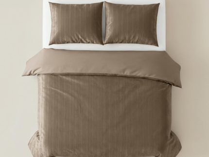 Dekbedovertrek Velvet Lining - Taupe