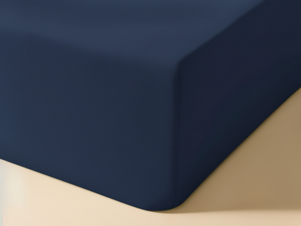 Hoeslaken - Katoen Flanel - Navy