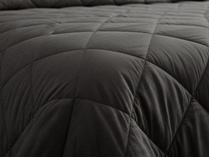 Easy Dekbed Zonder Overtrek - Percale Katoen - Donkergrijs