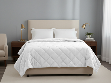 Easy Dekbed Zonder Overtrek - Percale Katoen - Wit