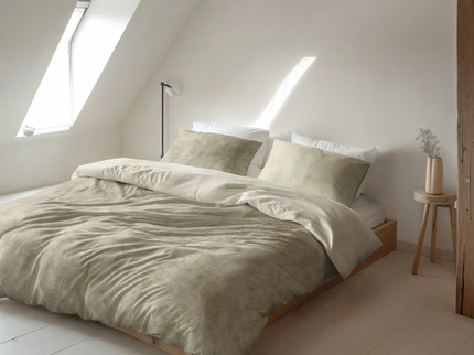 Dekbedovertrek Katoen Flanel - Washed Cotton Taupe