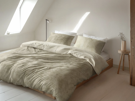 Dekbedovertrek Katoen Flanel - Washed Cotton Taupe