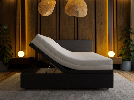 Boxspring met Opbergruimte Hotel Essence - Zwart