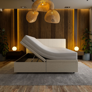 Boxspring met Opbergruimte Hotel Prestige - Beige