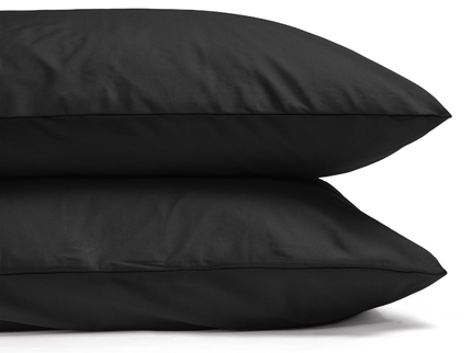 Dekbedovertrek Percale Katoen Uni - Zwart