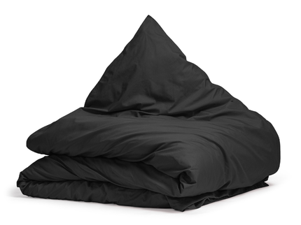 Dekbedovertrek Percale Katoen Uni - Zwart