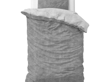 Dekbedovertrek Katoen Flanel - Washed Cotton Grijs