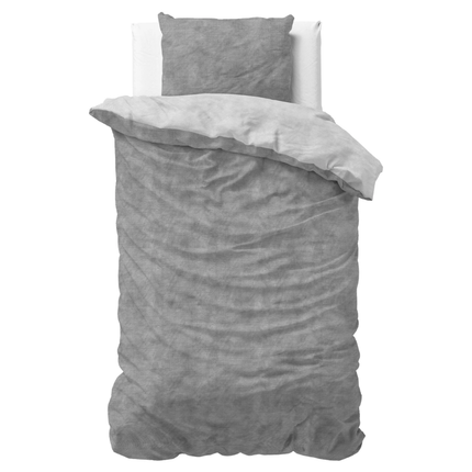 Dekbedovertrek Katoen Flanel - Washed Cotton Grijs