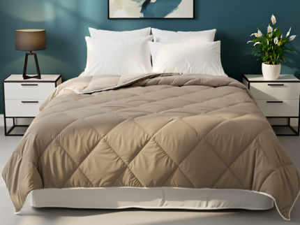 Lazy Dekbed Zonder Overtek - Taupe