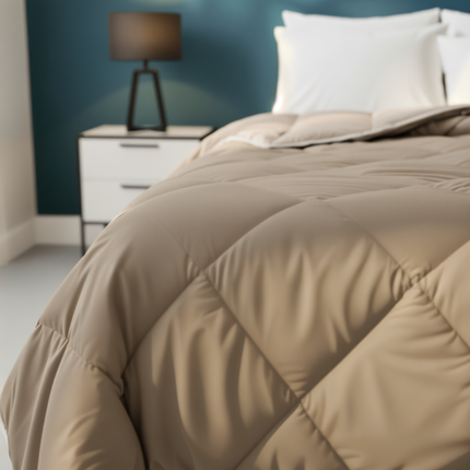 Lazy Dekbed Zonder Overtrek - Taupe