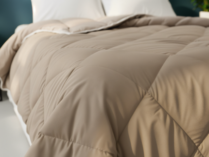 Lazy Dekbed Zonder Overtek - Taupe