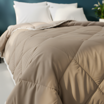 Lazy Dekbed Zonder Overtrek - Taupe