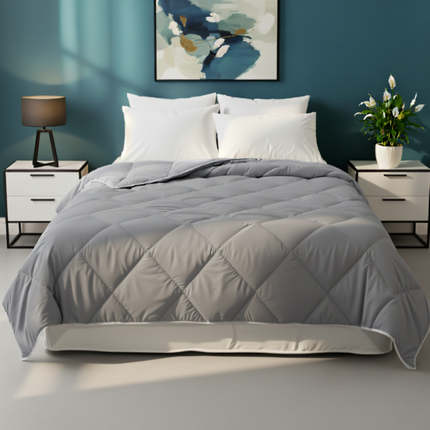 Lazy Dekbed Zonder Overtrek - Grijs