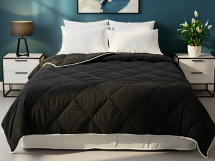 Lazy Dekbed Zonder Overtek - Zwart