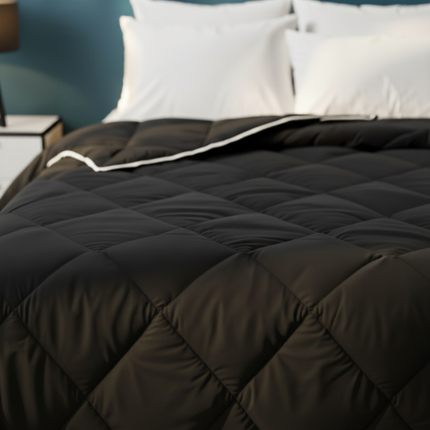 Lazy Dekbed Zonder Overtrek - Zwart