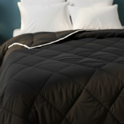 Lazy Dekbed Zonder Overtrek - Zwart