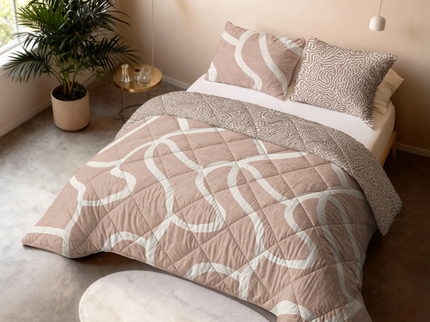 Lazy Dekbed Zonder Overtrek - Shapes