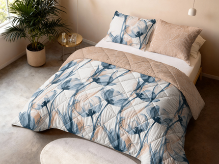 Lazy Dekbed Zonder Overtrek - Glass Flower