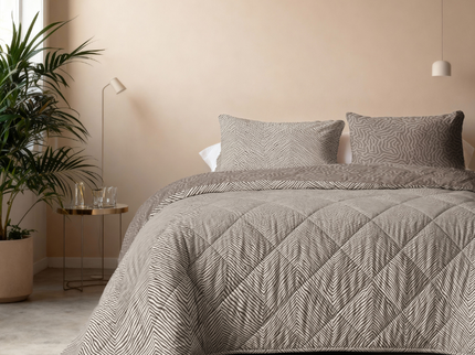 Lazy Dekbed Zonder Overtrek - Chevron Pattern