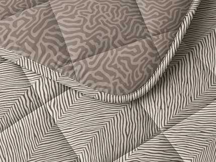 Lazy Dekbed Zonder Overtrek - Chevron Pattern