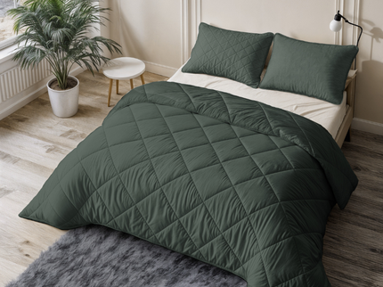 Lazy Dekbed Zonder Overtrek - Uni - Groen