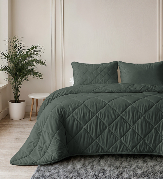 Lazy Dekbed Zonder Overtrek - Uni - Groen