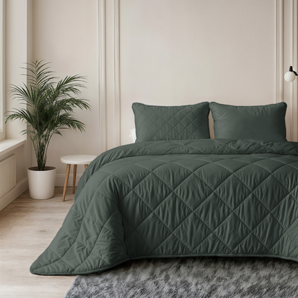 Lazy Dekbed Zonder Overtrek - Uni - Groen