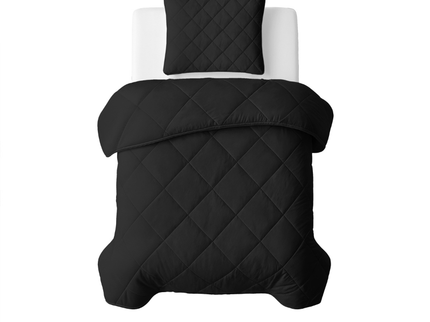 Lazy Dekbed Zonder Overtrek - Uni - Zwart