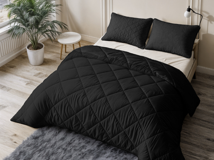 Lazy Dekbed Zonder Overtrek - Uni - Zwart