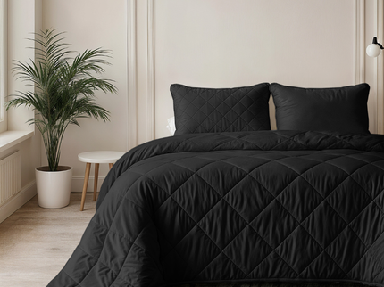 Lazy Dekbed Zonder Overtrek - Uni - Zwart