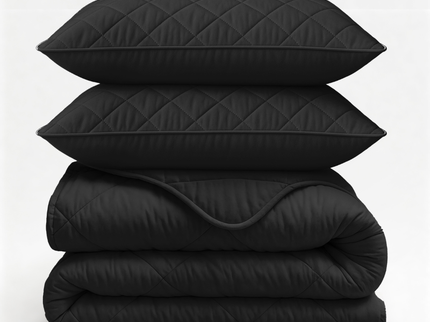 Lazy Dekbed Zonder Overtrek - Uni - Zwart