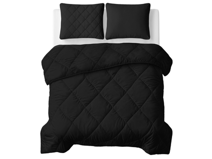 Lazy Dekbed Zonder Overtrek - Uni - Zwart