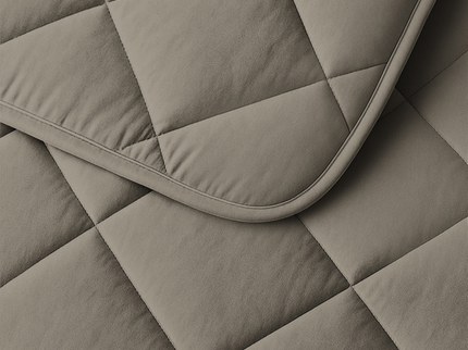 Lazy Dekbed Zonder Overtrek - Uni - Taupe/Grijs