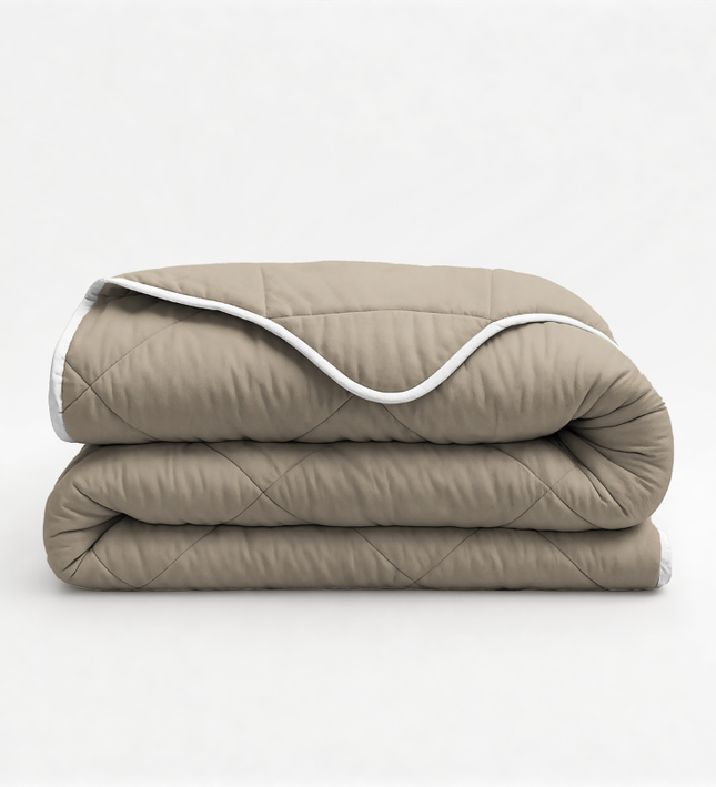 Lazy Dekbed Zonder Overtek - Taupe