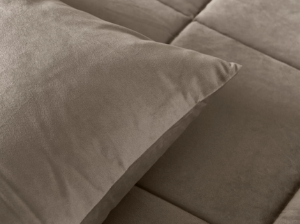 Lazy Dekbed Zonder Overtrek - Velvet - Taupe/Grijs