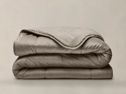 Lazy Dekbed Zonder Overtrek - Velvet - Taupe/Grijs