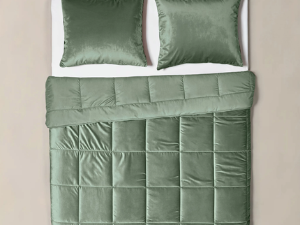 Lazy Dekbed Zonder Overtrek - Velvet - Groen