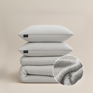 Dekbedovertrek Teddy - Lichtgrijs