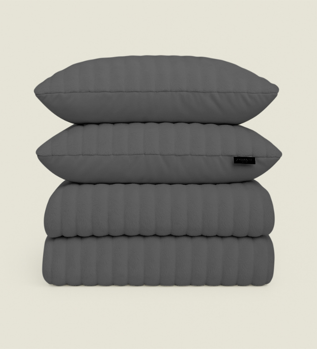 Dekbedovertrek Rabbit Bubble - Antraciet