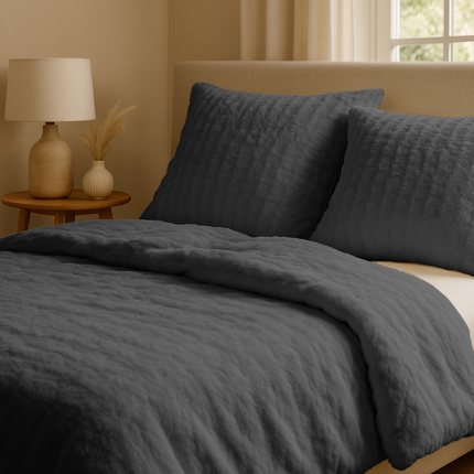 Dekbedovertrek Rabbit Bubble - Antraciet