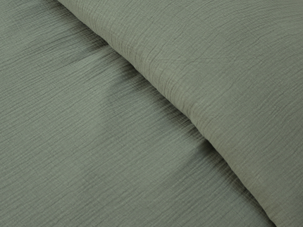 Dekbedovertrek Percale-Katoen - Mousseline - Groen