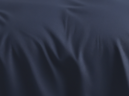 Dekbedovertrek Katoen Satijn Uni - Navy