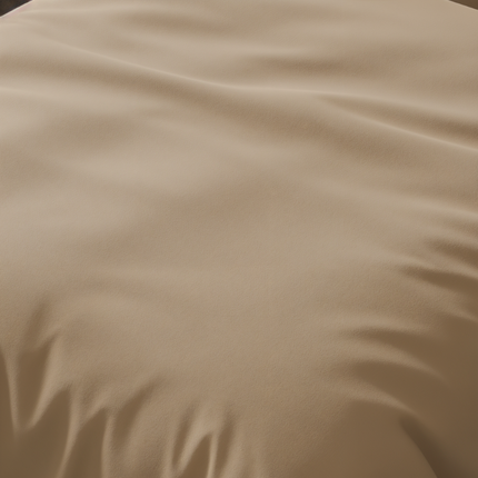 Dekbedovertrek Katoen-Satijn Uni - Taupe